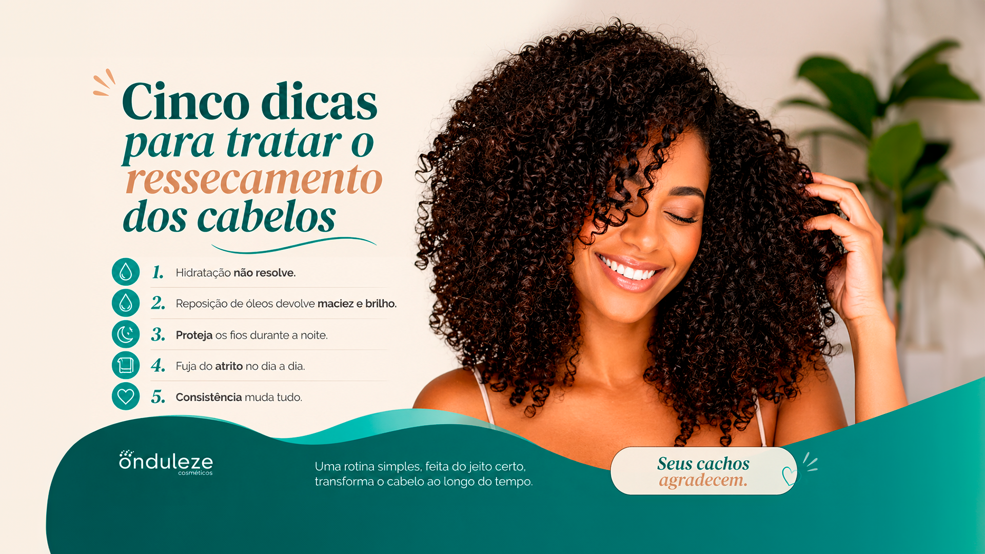 No momento você está vendo Cinco dicas para tratar o ressecamento dos cabelos